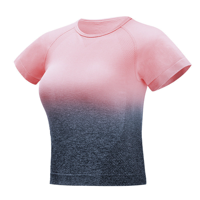 Seamless Gradient Short Sleeve