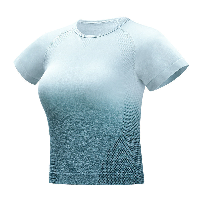 Seamless Gradient Short Sleeve
