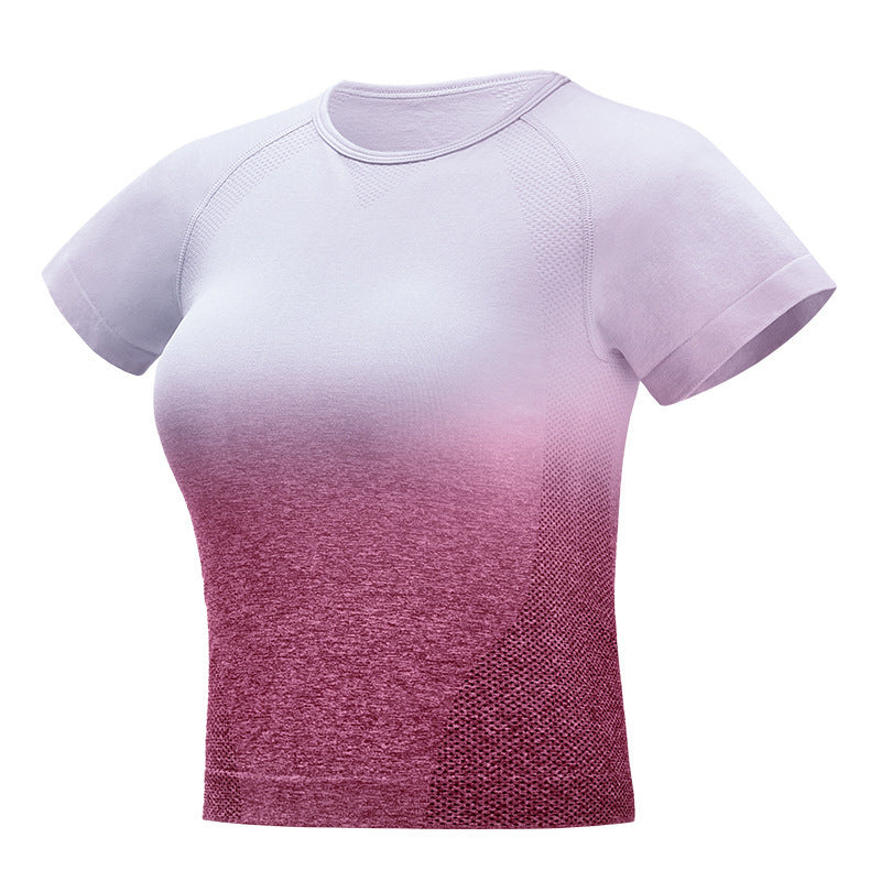 Seamless Gradient Short Sleeve