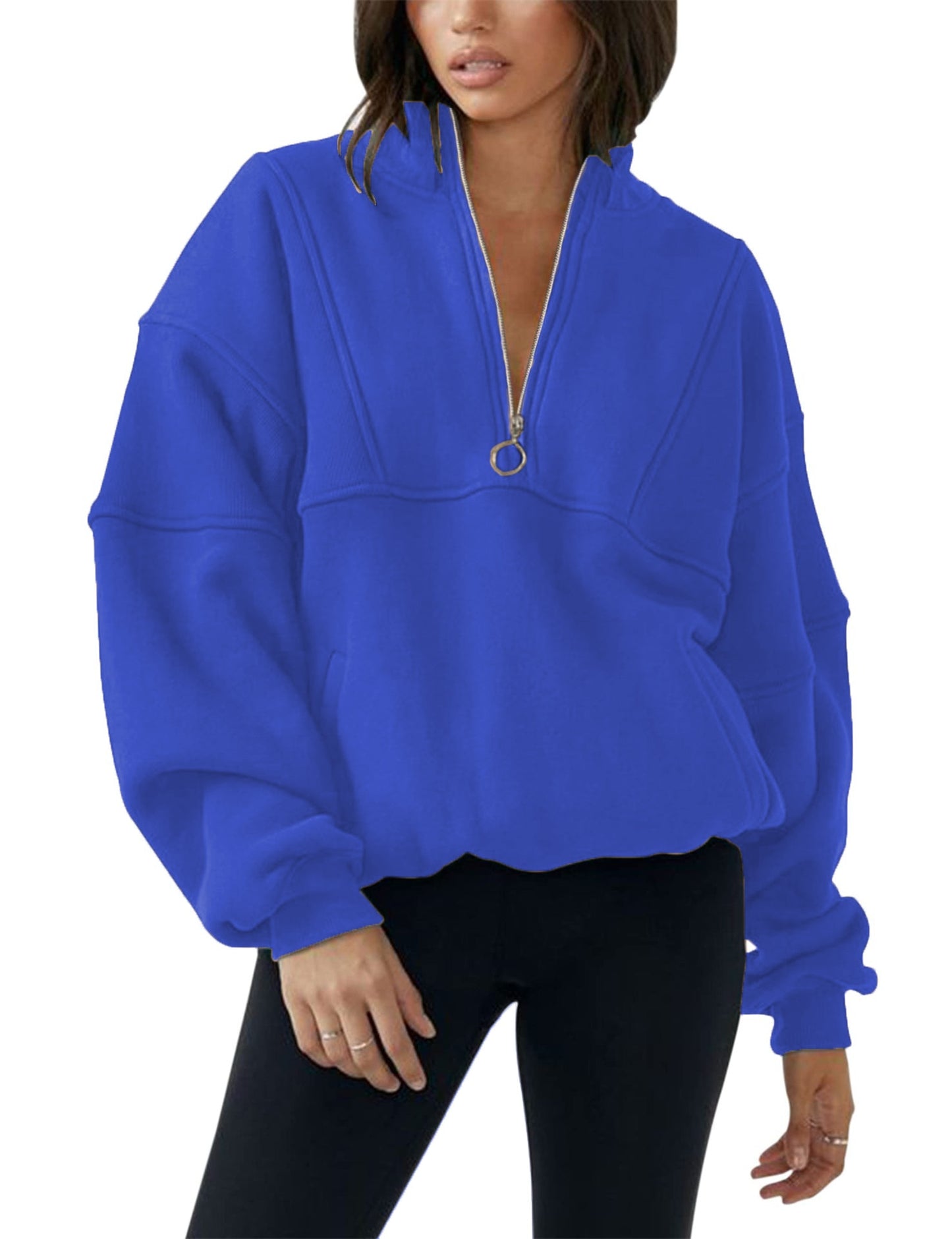 Half Zip Fleece Hoodie